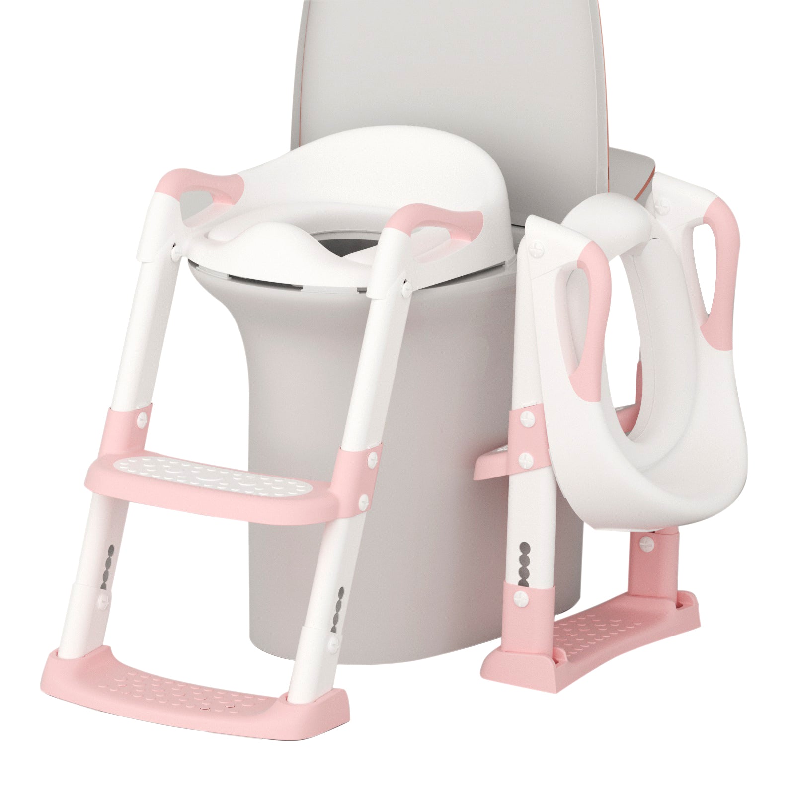 XJD Kids Toilet Training Seat with Step Ladder Pink - XJD