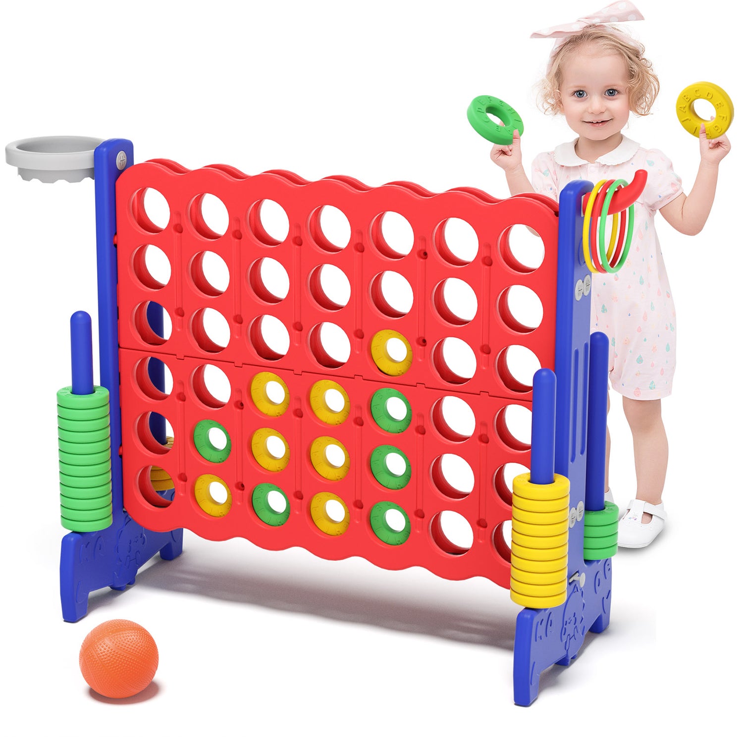 Elevate Fun and Learning: The Benefits of KidsBuy's Giant 4-in-A-Row Jumbo Game Set