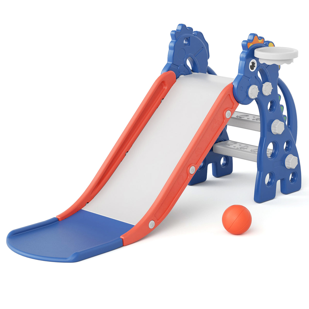 67i 3 in 1 Foldable Slide Set for Toddlers Age 1-3 Blue