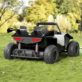 Pre-Sale! XJD 12V/24V 7AH Ride On Car with Remote Control, 2WD/4WD Switchable, 2 Seats, Power Car for Kids, Black&White