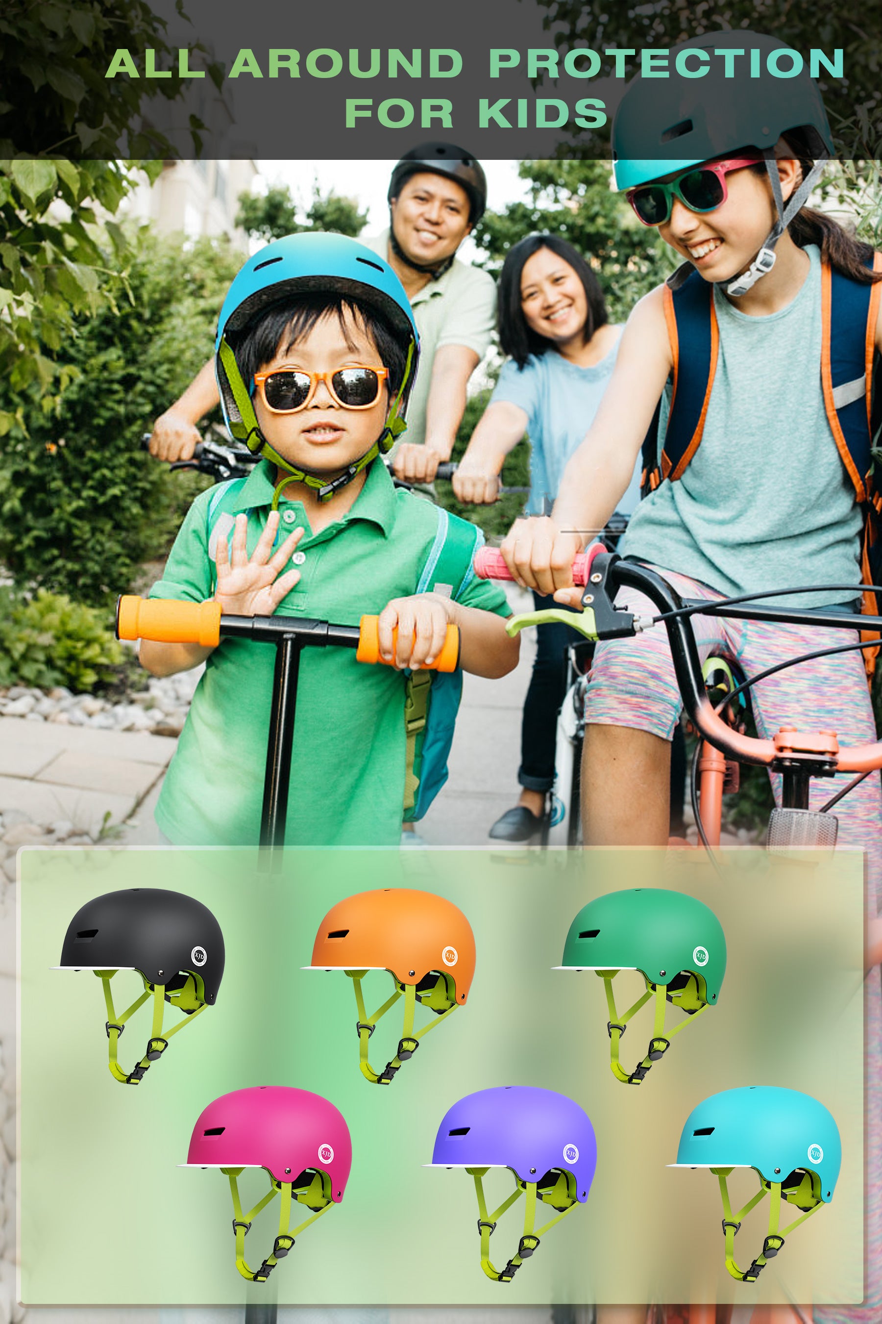 XJD Kids Bike Helmet Rose Red In Stock USA