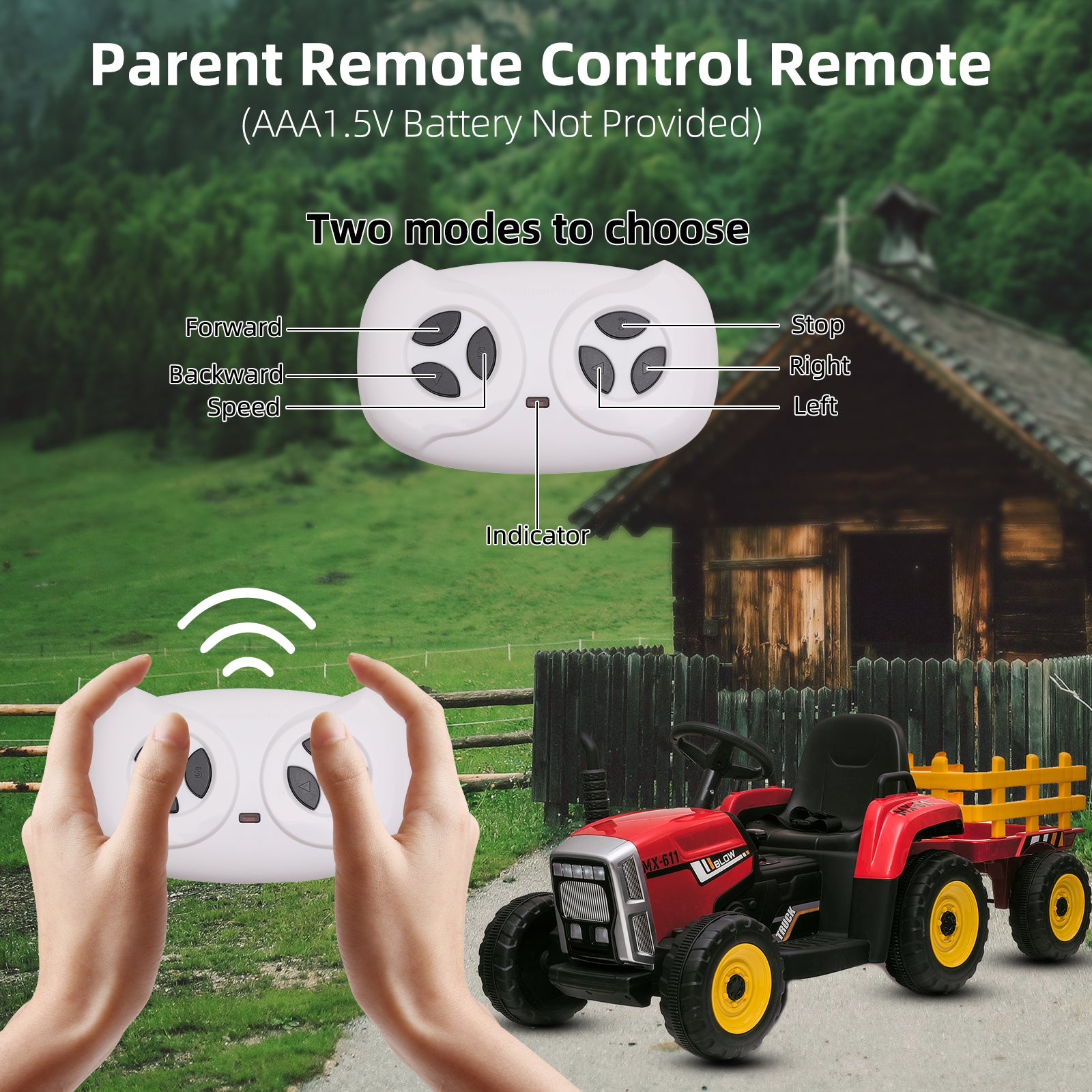 Remote control best sale tractor games