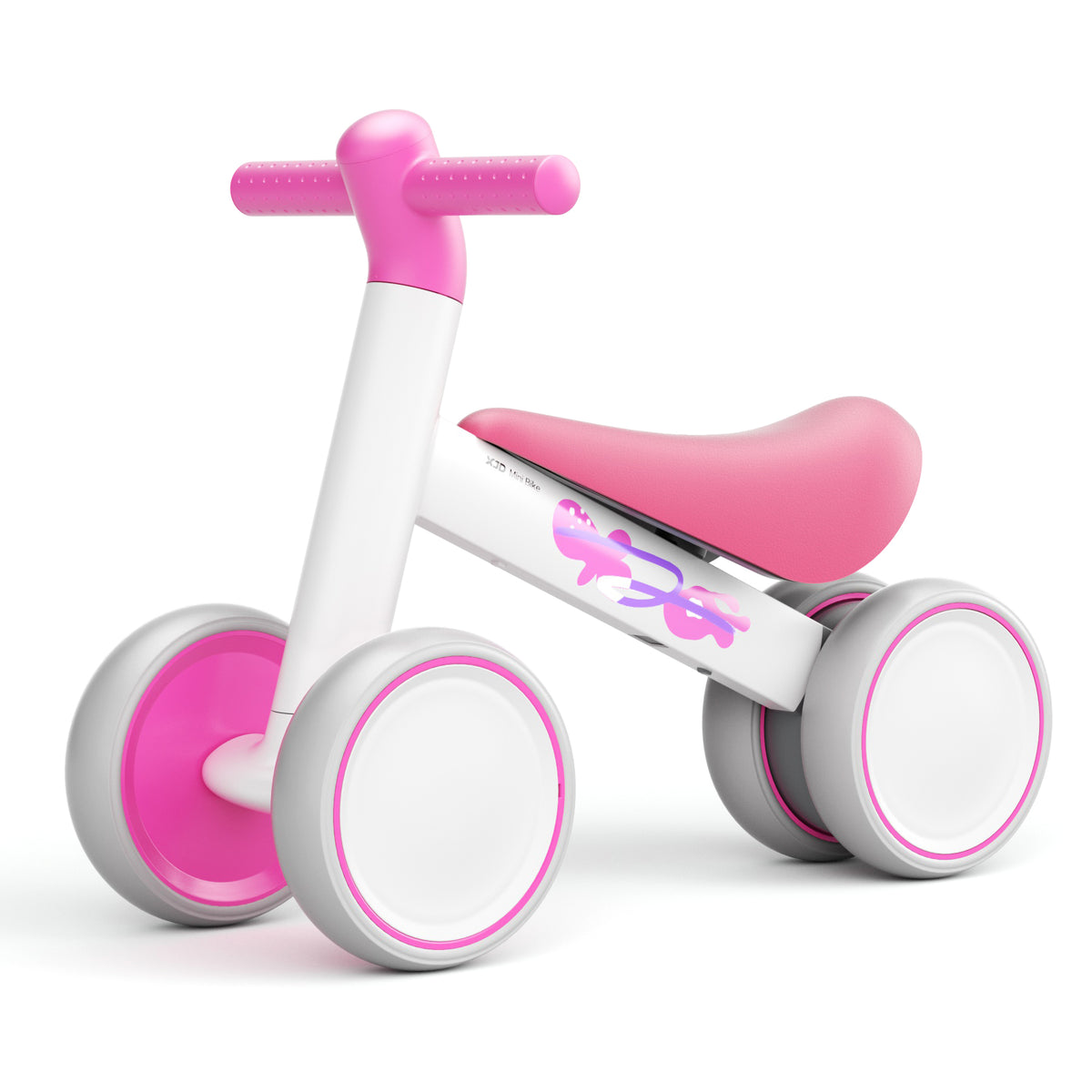 XJD Baby Balance Bikes 4 Wheels Mini Bike Air In Rose Red In Stock USA