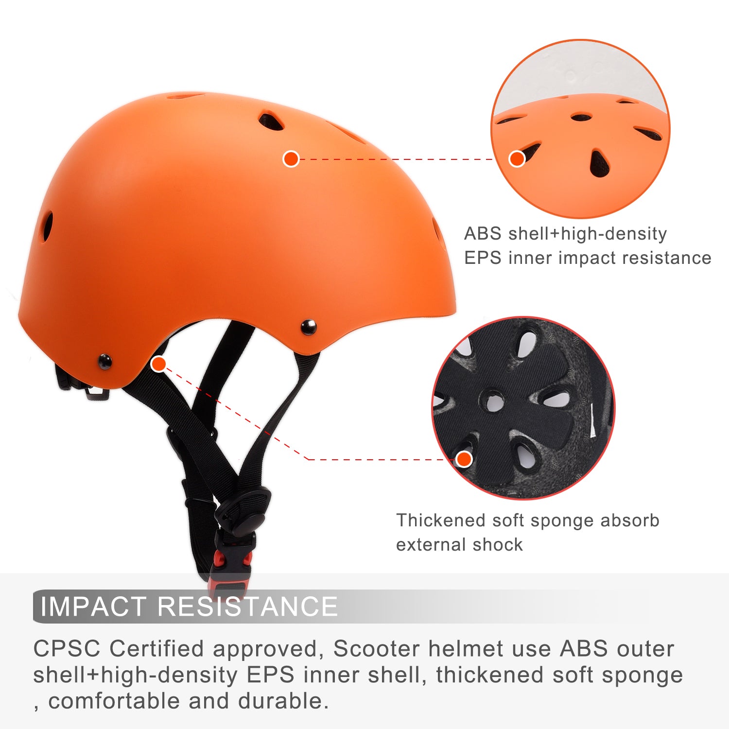 XJD Kids Helmet Sets Orange In Stock USA