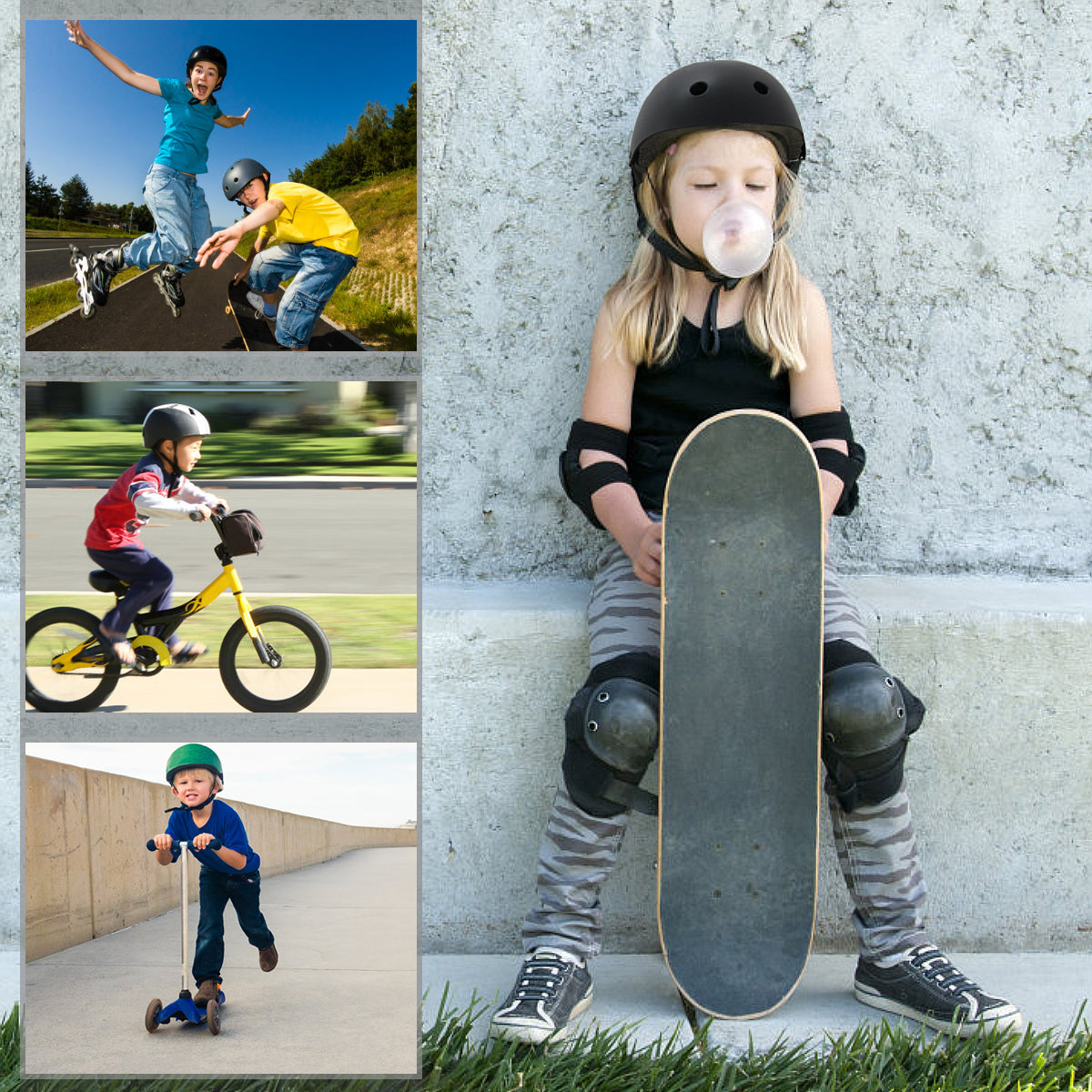 XJD Kids Helmet Sets In Red In Stock USA