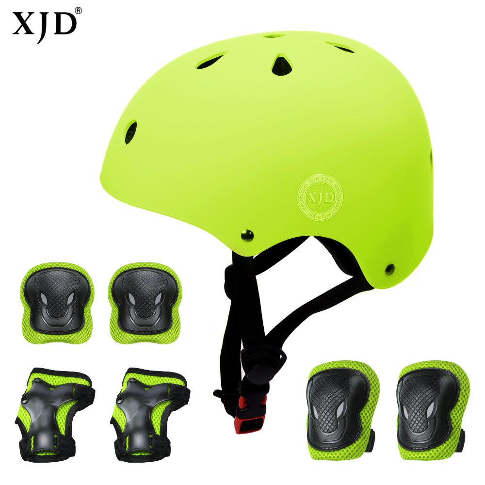 XJD Kids Helmet Sets Yellow Green In Stock USA