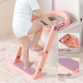 XJD Kids Toilet Training Seat with Step Ladder Pink In Stock USA