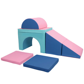XJD Toddler Climbing Blocks 5 Piece Set Pink Blue In Stock USA